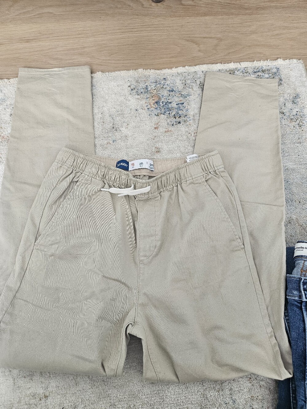 Old Navy Beige Drawstring Casual Pants